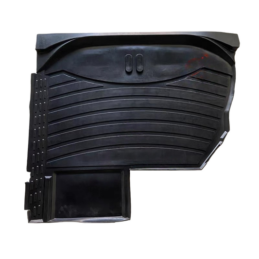 Universal Fit Mini Excavator Floor Mat - Black Rubber Cab Interior Mat for 2-Ton Class Mini Diggers (Model Compatibility: Solar 55)